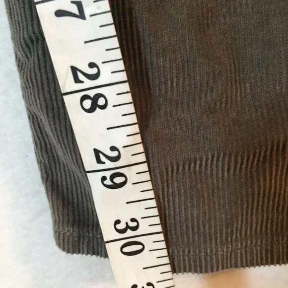 J.Crew 484 Slim Fit Gray Corduroy Jeans Mens Size 34 x 32 - Picture 7 of 9